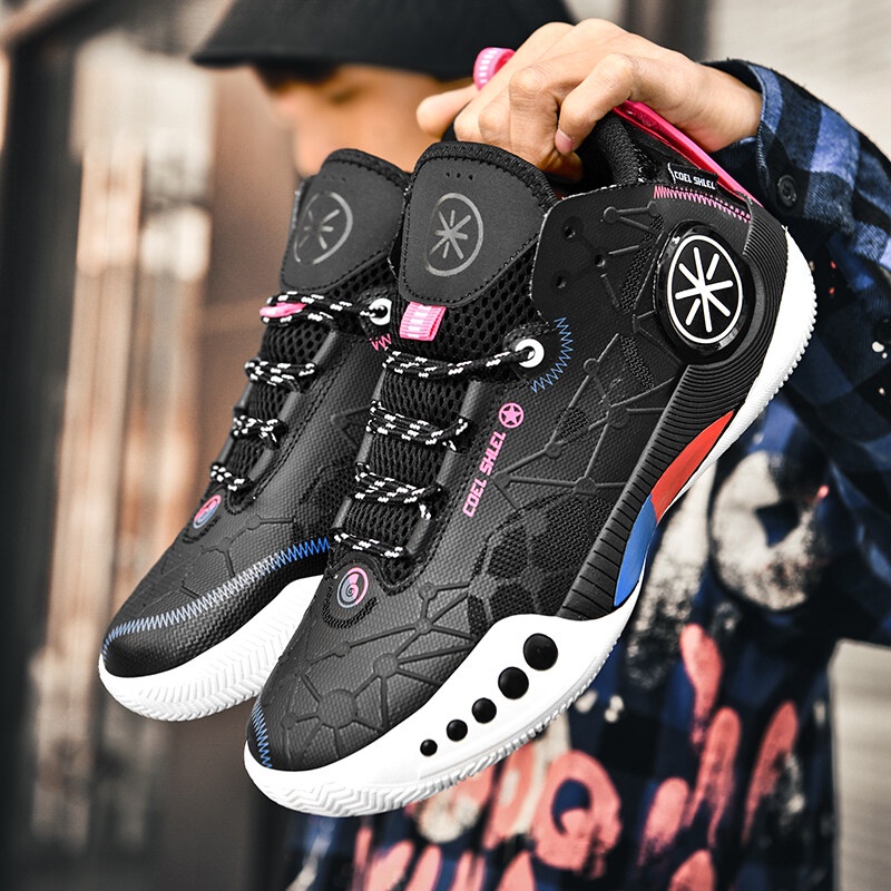 Mens Basketball Shoes Breathable Men Sports Shoes High Quality Black