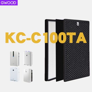 GWOOD  is suitable for Sharp FZ-C100HFE FZ-C100DFE Air Purifier KC-C100TA