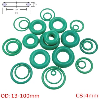 Cs 4 มม. Od13-100 มม. สีเขียว Fkm วงแหวนยางฟลูออไรน์ O-Ring สําหรับซีลน้ํามัน