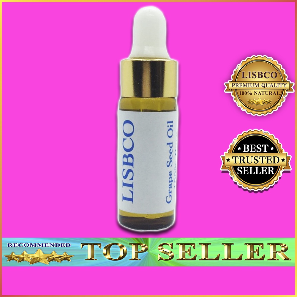 น้ำมันเมล็ดองุ่น บริสุทธิ์สกัดเย็น 100% (5 ml) Grape Seed Oil Cold Pressed 100% Pure Extra Virgin