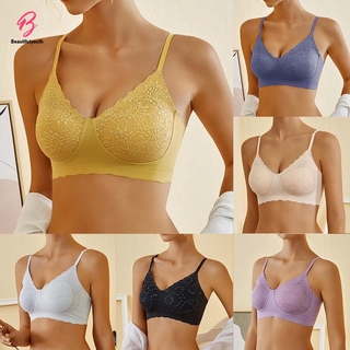 3 pcs Wireless Bra เสื้อชั้นใน Seamless รุ่น  เสื้อชั้นใน แบบไร้รอยต่อ สีพื้น สำหรับผู้หญิงUnderwear Anti-sag Lingerie 4403