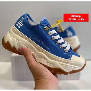 MLB LA รองเท้าผ้าใบผูกเชือกพร้อมกล่อง