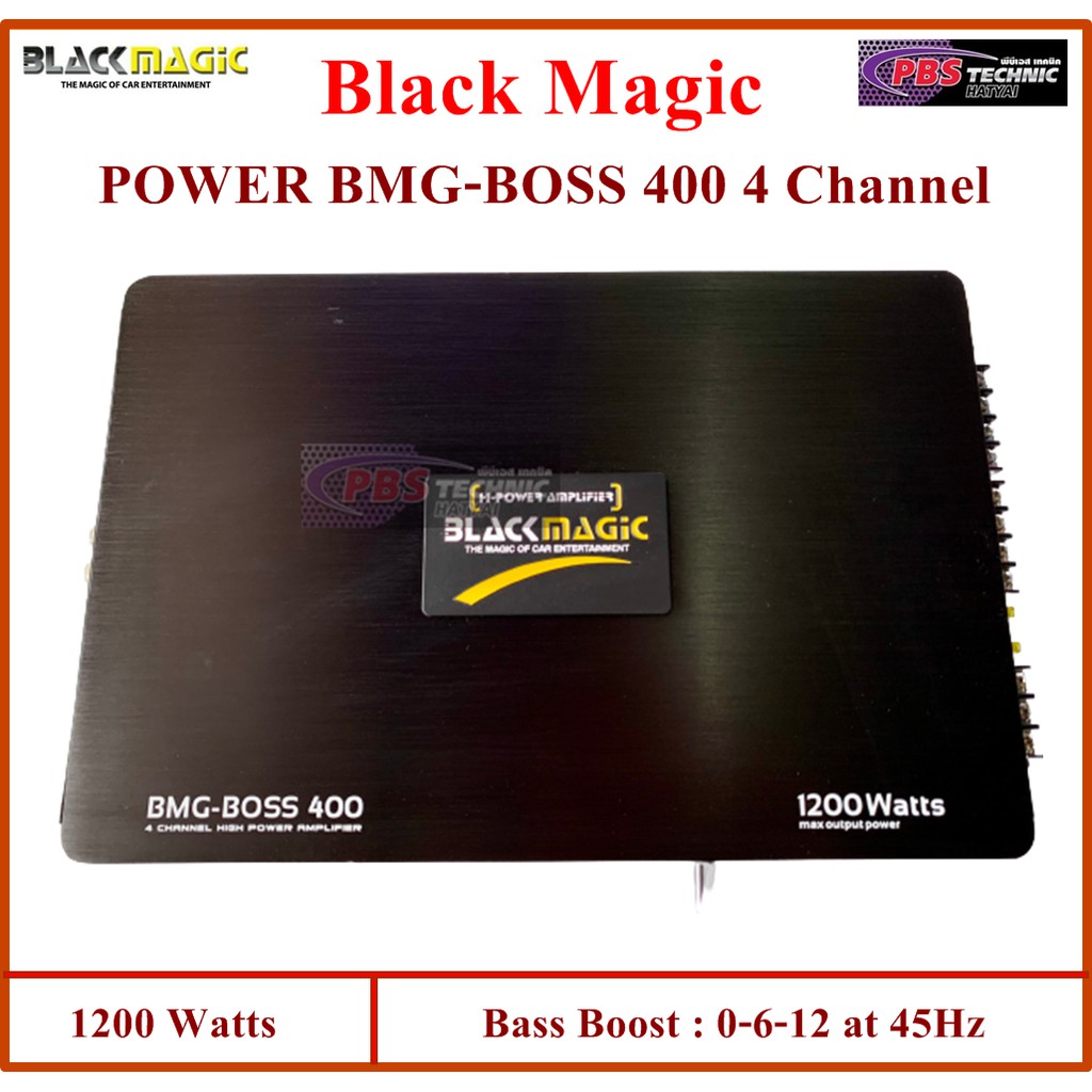 เพาเวอร์แอมป์ POWER Black Magic BMG-BOSS 400 4 Channel 1200W