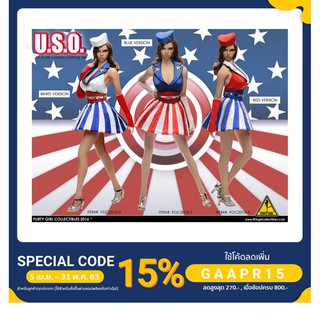 Toysoverzone Flirty Girl 1:6 Scale U.S.O Cosplay Clothing set 1:6 U.S.O