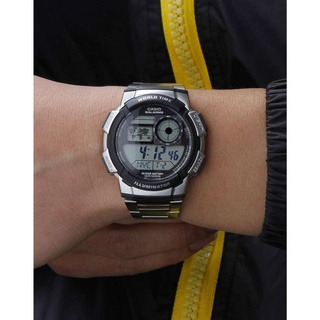 Casio Standard  รุ่น AE-1000WD-1AV นาฬิกาข้อมือผู้ชาย สายแสตนเลส แบตเตอรี่ 10ปี - มั่นใจ ของแท้ รับประกันสินค้า1 ปีเต็ม