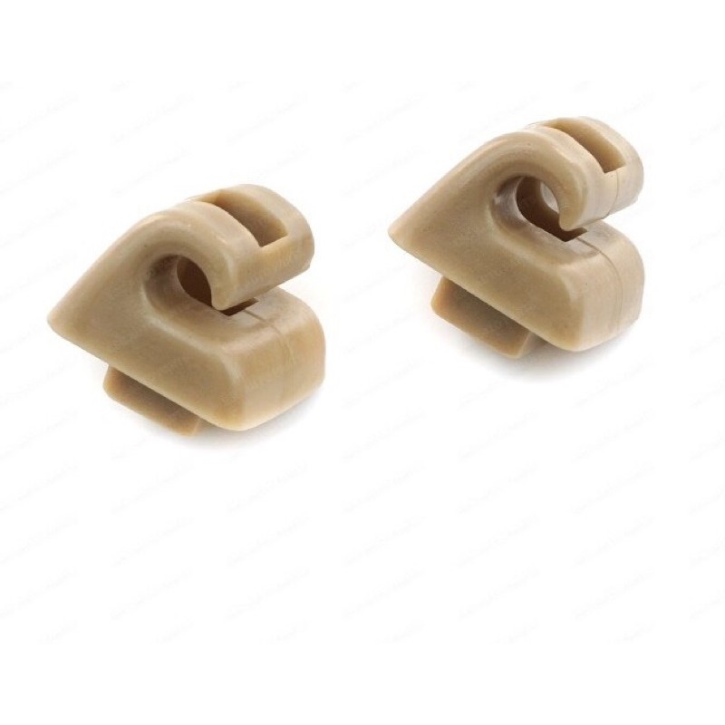 BENZ กิ๊ปล๊อคที่บังแดด รถเบนซ์ 1อัน (สีครีม) กิ๊บไฟเบอร์ล๊อคที่บังแดด W201 W123 W124 E220 E280 E320 