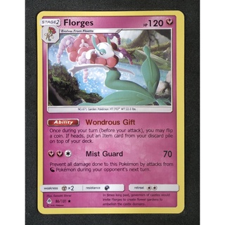 Florges Stage 2 86/131 ฟลาเจส Pokemon Card (Normal) ภาษาอังกฤษ