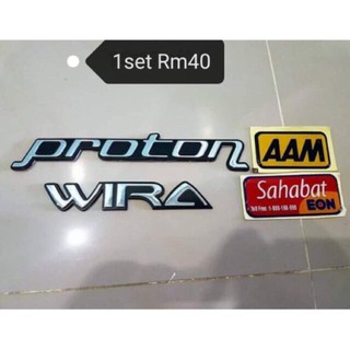 สติกเกอร์ ลายตราสัญลักษณ์ Proton Wira Friends Eon AAM สําหรับติดตกแต่ง