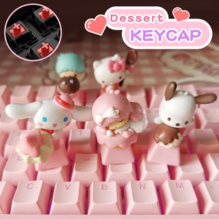 ปุ่มกดคีย์บอร์ด ลายการ์ตูน Cinnamoroll kittycat ESC แฮนด์เมด