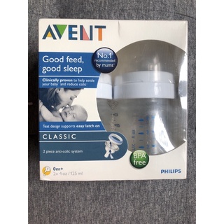 ขวดนม AVENT รุ่นclassic 0+ , 4oz,  2ขวด