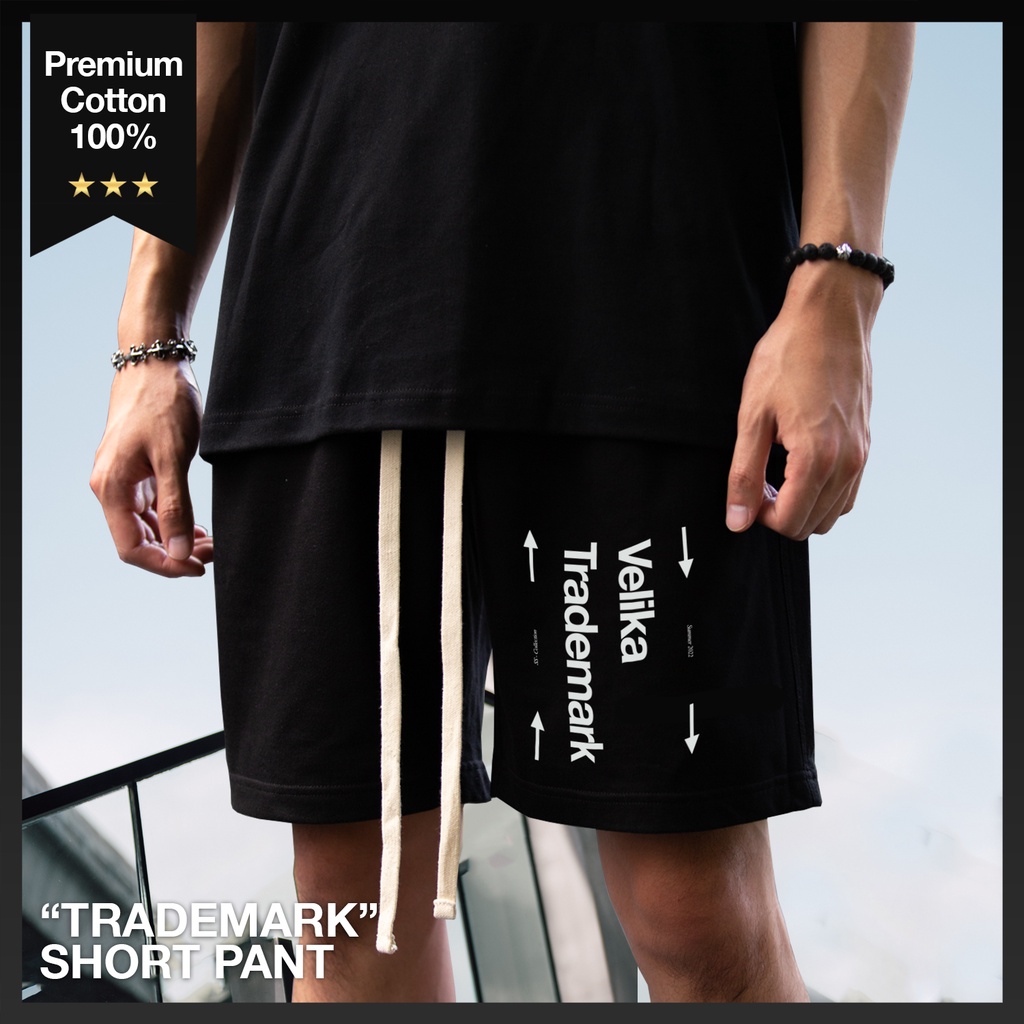 กางเกงขาสั้น Trademark Short [Black] | Velika