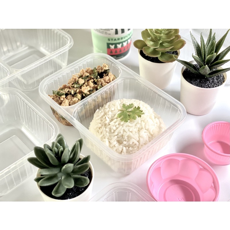 กล่องข้าวพลาสติก 550 ml 2 ช่อง - รูปที่ 6