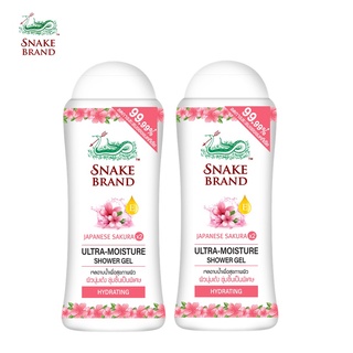 Snake Brand เจลอาบน้ำตรางู อัลตร้ามอยเจอร์ ไฮเดรทติ้ง 180  มล. 2 ขวด (ครีมอาบน้ำ, Ultra-Moisture Hydrating Shower Gel)