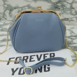 กระเป๋า forever young ทรงตลับจีบ สวยมากก