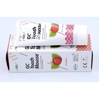 GC Tooth Mousse (จีซี ทูธ มูสซ์)  เป็นผลิตภัณฑ์ที่มีส่วนผสมของน้ำเป็นหลัก ไม่มีน้ำตาลประกอบไปด้วย รีคาลเด๊นท์