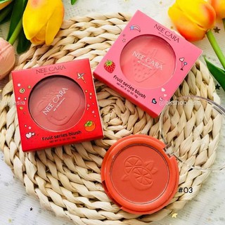 NEE CARA FRUIT SERIES BLUSH  N314  บลัชออนนีคาร่า(สีชมพูพีช)