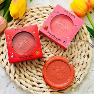 NEE CARA FRUIT SERIES BLUSH  N314  บลัชออนนีคาร่า(สีชมพูพีช)