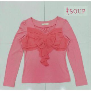เสื้อคอปาดแขนยาวผู้หญิง SOUP