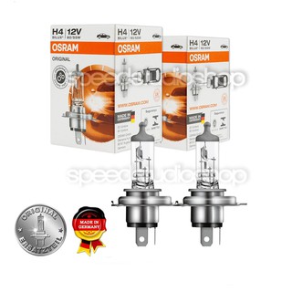 Osram หลอดไฟหน้า หลอดไฟ รถยนต์ Original H4 60/55W สูง/ต่ำ 12V 1คู่