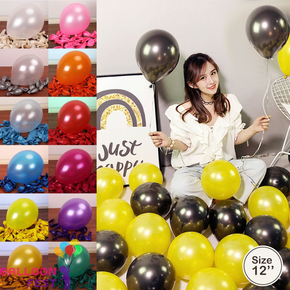 Balloon Fest ลูกโป่งกลม ขนาด 12 นิ้ว จำนวน 10 ใบ