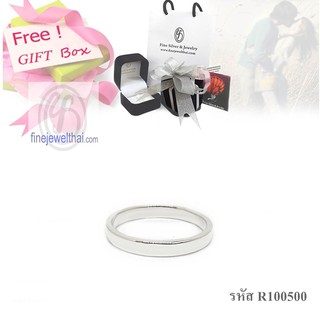 Finejewelthai-แหวนเงิน-เงินแท้-Minimal-Silver-Ring-R100500-R110100-R123900