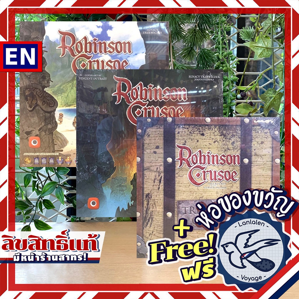 Robinson Crusoe: Adventures on the Cursed Island / Mystery Tales / Treasure Chest ห่อของขวัญฟรี [Boardgame]