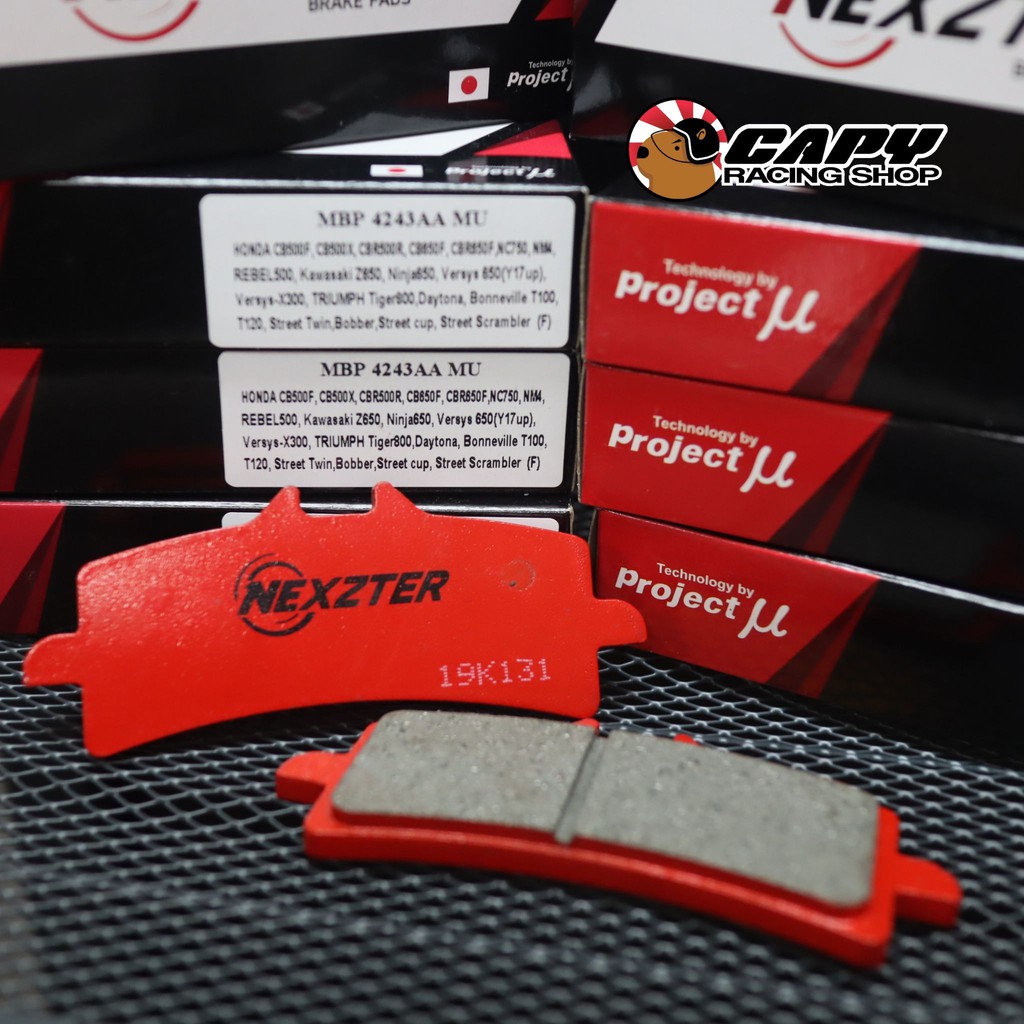 [ถูกสุด]ผ้าเบรค Nexzter Brembo ทุกแบบ สำหรับ ปั้ม 4pot หูชิด ปักข้าง M4,M32,M50,GP4RX,stylema (สอบถามได้) - รูปที่ 3