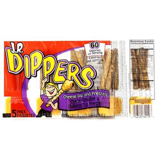 J.r Dippers Cheese Dip &amp; Pretzels 92g   เจอาร์ ชีส ดิป 92 กรัม