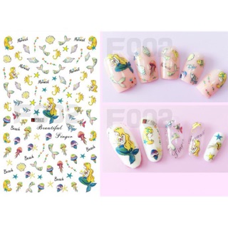 สติ๊กเกอร์ติดเล็บ nail sticker น่ารักๆ แบบแกะติดได้เลยค่ะ