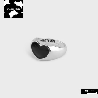 [Stoffs Pick from Korea] NONENON BLACK LOVE RNG RING (NOZE, BLACKPINK ROSE,TAEYEONS PICK), MADE IN KOREA