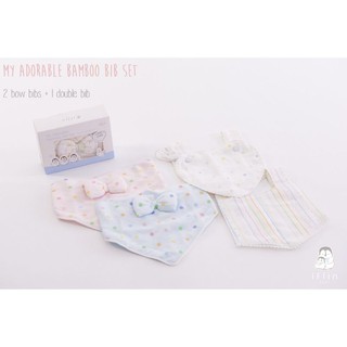 Iflin Baby - My Adorable Bamboo Bib Set เซทผ้ากันน้ำลายใยไผ่ของลูกน้อย #3ผืน