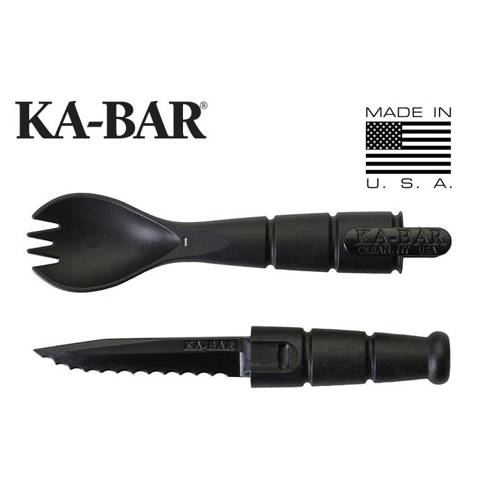 Spork ช้อน/ส้อม/มีด เดินป่า ป้องกันตัว KA-BAR ของแท้ ผลิตและนำเข้าจากสหรัฐอเมริกา KA9909USA-BRK Tactical Survival