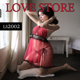 ชุดนอนไม่ได้นอน เดรส ซีทรู เซ็กซี่ 🔥🚚 พร้อมส่ง จากไทย LS2002 love Store Sexy Dress see through