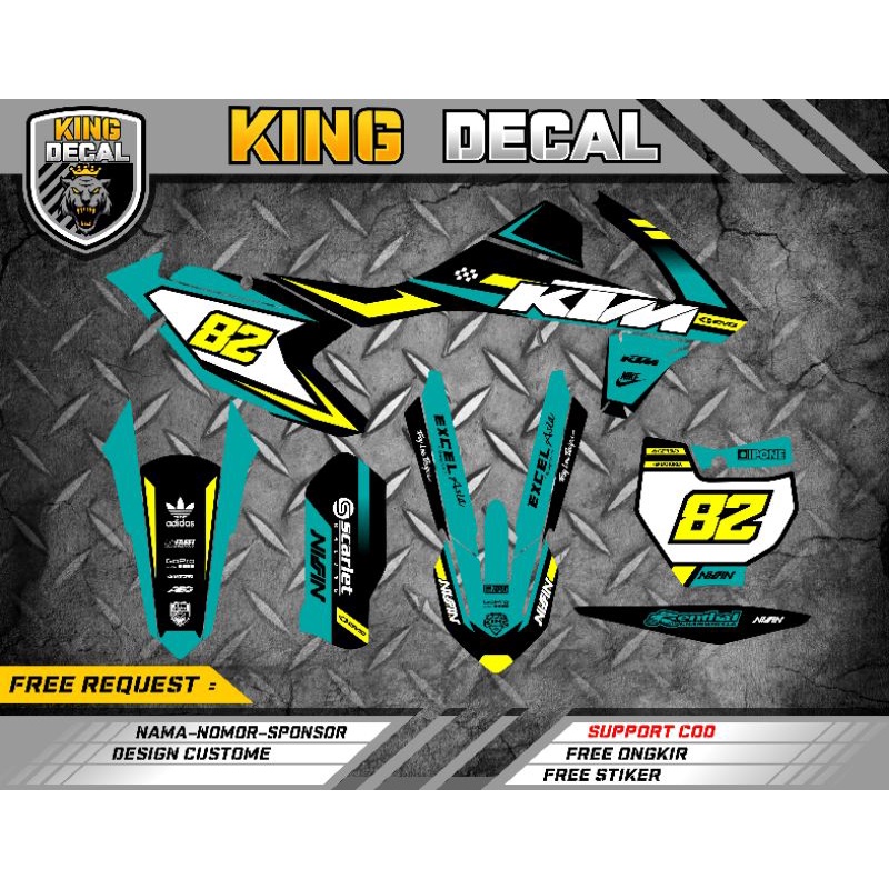 DECAL KTM 250 2017 DECAL STICKER KTM 250 2017 DECAL STICKER KTM 250 FULL BODY CUSTOME