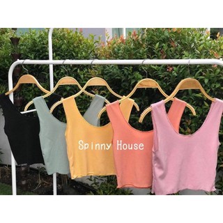 ✨ พร้อมส่ง เสื้อกล้าม เสื้อผ้าร่อง เสื้อกล้ามครอป