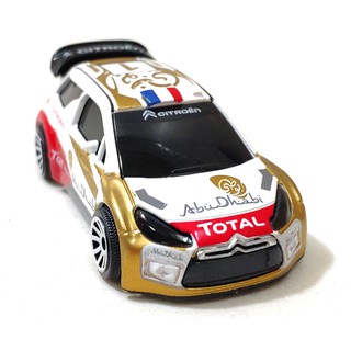 รถเหล็ก Majorette ฝอยทองเบอร์ 1 Citroen DS 3 WRC สายฝุ่น