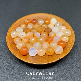 หินนำโชค คาร์เนเลียน(Carnelian) ขนาด 8mm 5-10 เม็ด