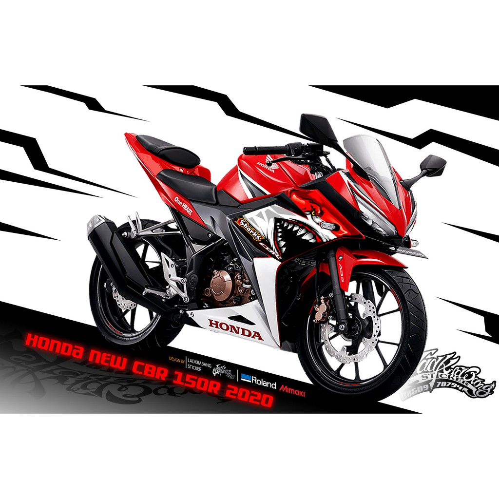 สติ๊กเกอร์_ฉลาม All New Honda Cbr 150 RR 2019 | Shopee Thailand