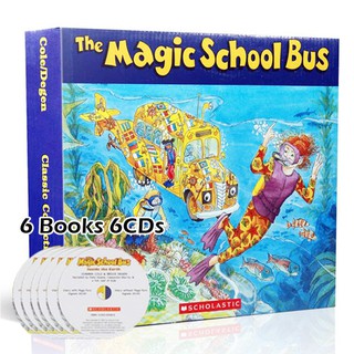 *พร้อมส่ง*  The Magic School Bus 6 Books 6CDs Boxset แต่งโดย Joanna Cole สำนักพิมพ์ Scholastic (SET3)