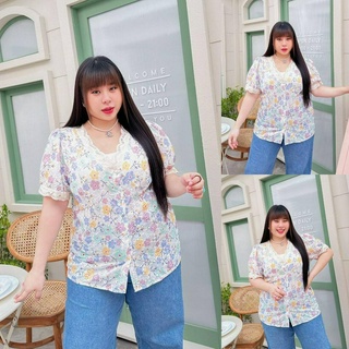 🔥Plussize🔥เสื้อคนอ้วน🔥S รอบอก 48     M รอบอก 52     L รอบอก 56