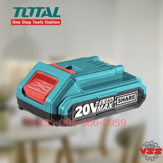 TOTAL แบตเตอรี่ลิเธียม TFBLI2001 2.0Ah 20v