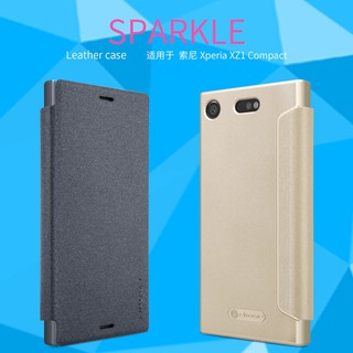 [Sony Xperia XZ1 Compact] เคสฝาพับข้างของแท้จากแบรนด์ Nillkin Sparkle Leather