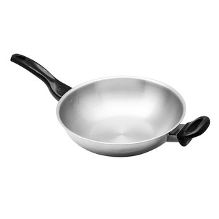 kitchenware WOK ZEBRA VITALUX 3PLY IH 28CM Kitchen equipment Kitchen equipment เครื่องครัว กระทะลึกมีด้ามหู หัวม้าลาย VI