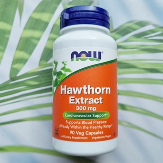 ฮอร์ธอร์น สกัด Hawthorn Extract 300 mg 90 Veg Capsules (Now Foods®)