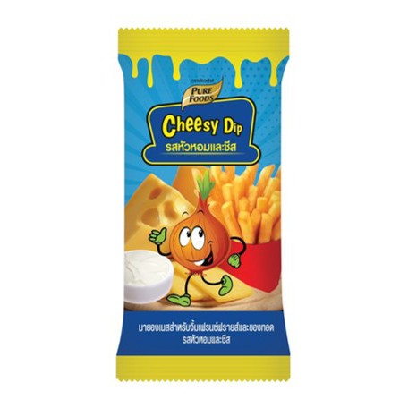 Cheesy Dip 50 g. ชีสดิป ชีส ออริจินัล ชีส หัวหอม ซาวครีม เฟรนช์ฟรายซ์ - รูปที่ 2