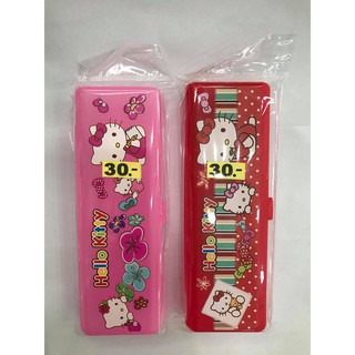 30 บาท พร้อมส่งกล่องดินสอพลาสติก ลายคิตตี้