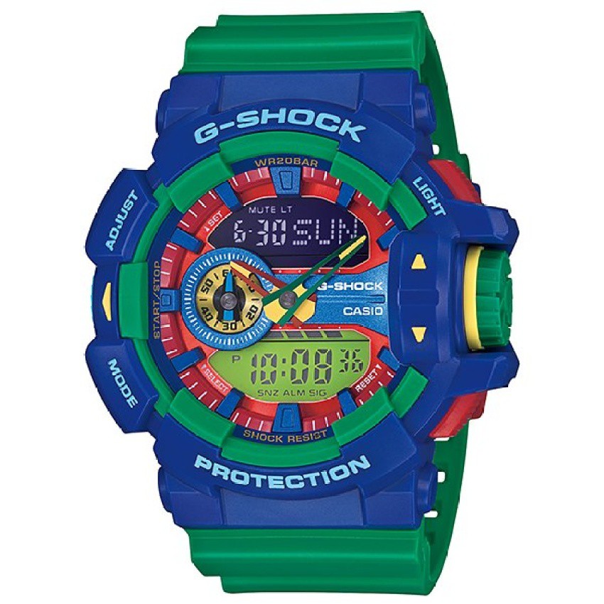 Casio G-shock Men Watch model GA-400-2A (green/blue)