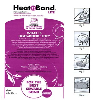 Heat n Bond Lite กระดาษกาวสองหน้าสำหรับติดผ้า CK3524