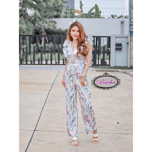 งานป้าย patcha จั๊มยาว จั๊มลายดอก จั๊มสีอ่อน จั๊มขายาว