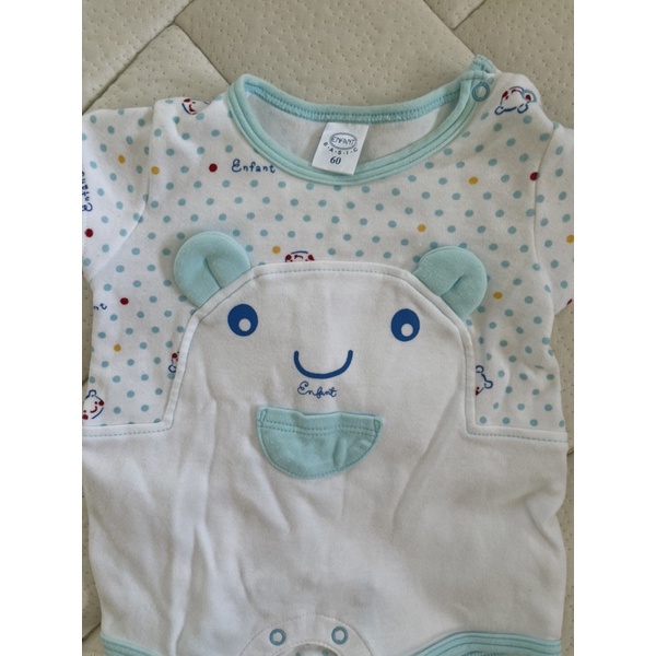Enfant Romper Size 60 (0-3 เดือน) ผ้านิ่ม  เสื้อผ้าเด็กแรกเกิด รอมเปอร์เด็ก ชุดเด็ก